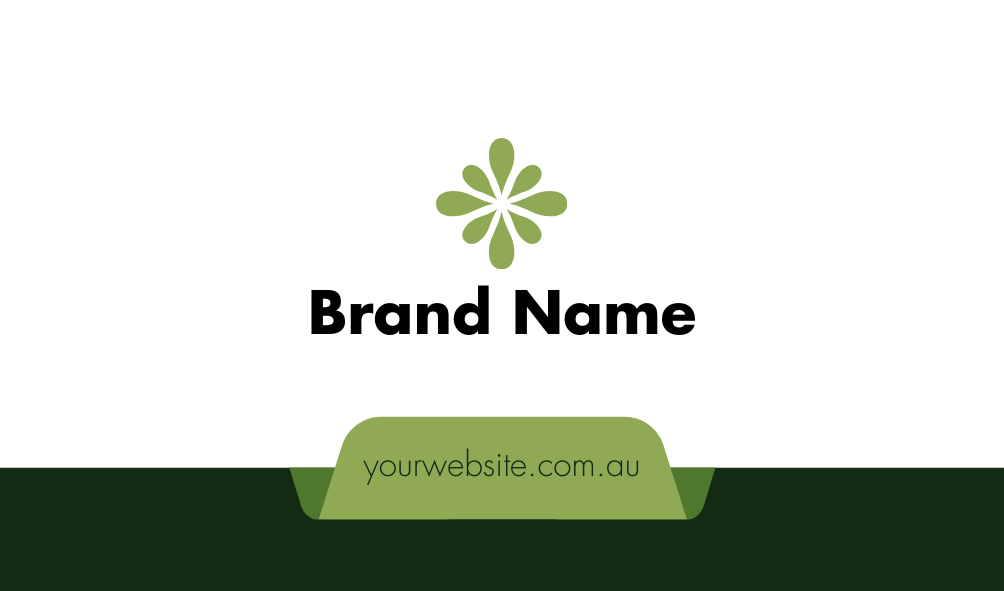 Business Card - Green - Front Side