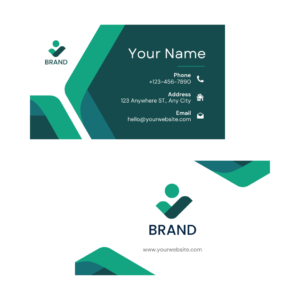 Business Card in Lush Green