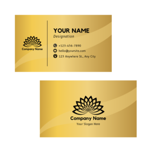 Golden Elegance Business Card