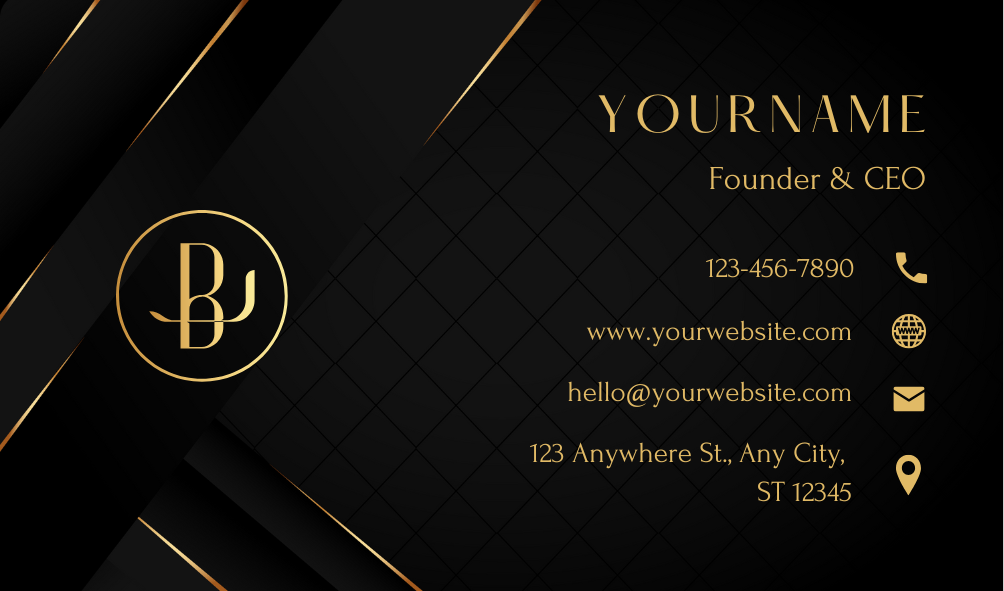 Luxury Black Business Card-1