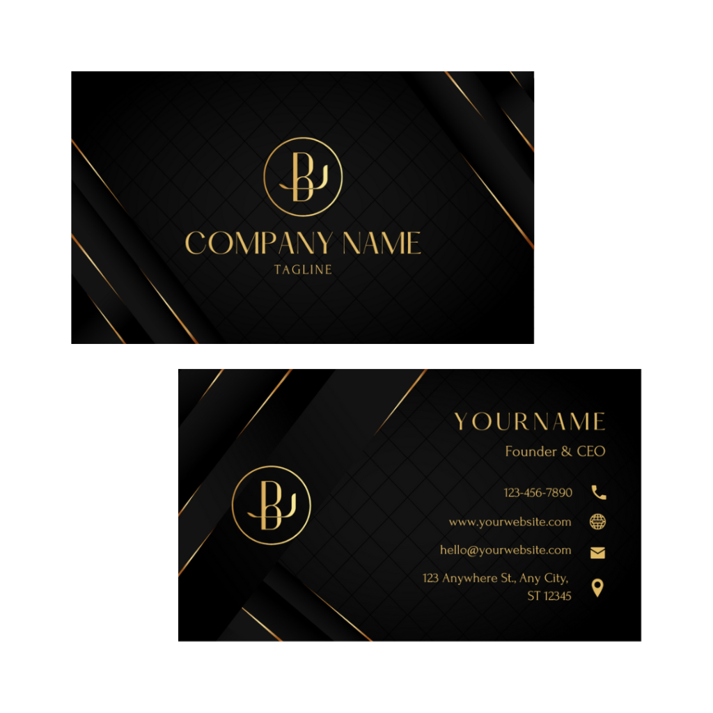 Luxury Black Business Card