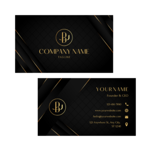 Luxury Black Business Card