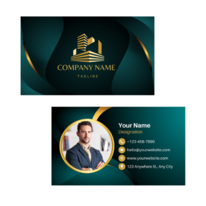 Royal Business Card in Emerald Green