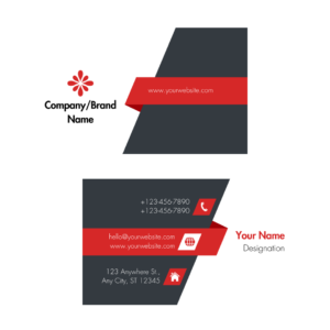 Tricolour Business Card